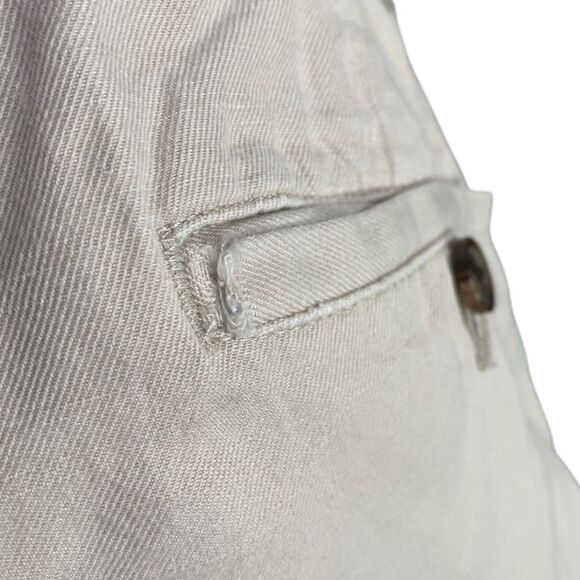 Brooks Brothers Pants Mens 36x32 Beige Baird McNutt Irish Linen Coastal Preppy - Picture 12 of 13